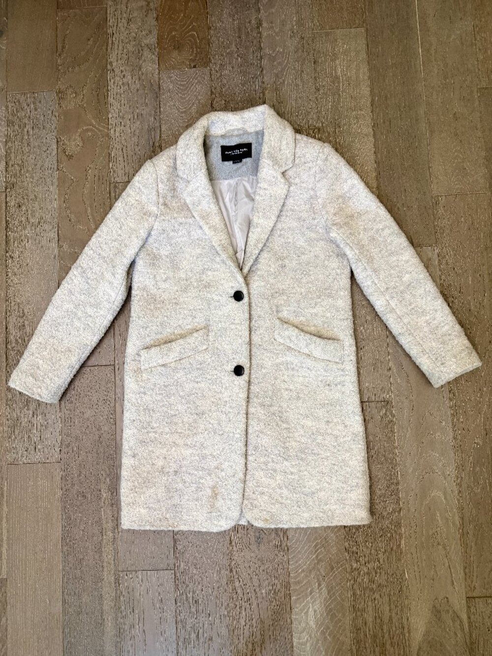 Marc New York Andrew Marc Oatmeal Boucle Wool Coat 6